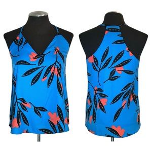 Vici - Tyche Floral Leaf Print Racerback Tank Top – Extra Small XS